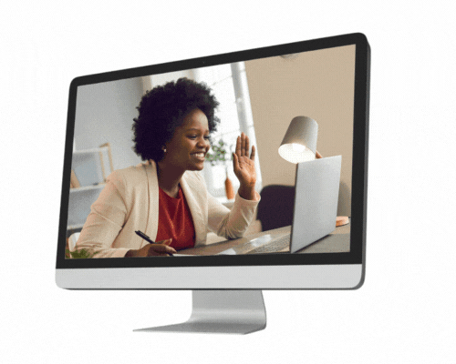 Virtual Farm Trips on a computer monitor